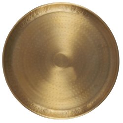 Bakke med hamret mnster i antik messing finish