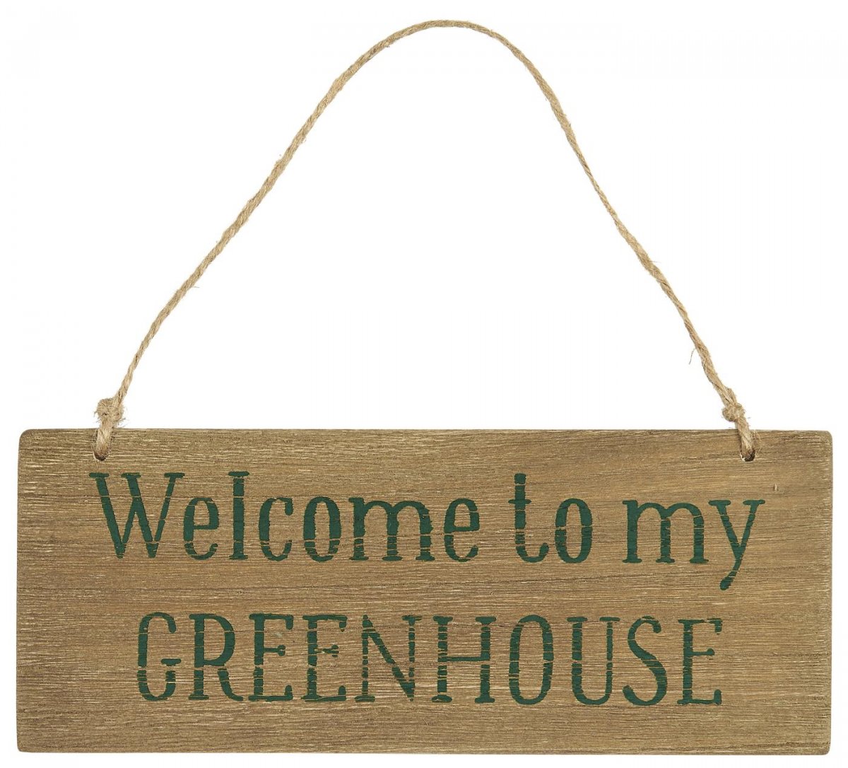 Kategori - Lene Træskilt "Welcome to my greenhouse"
