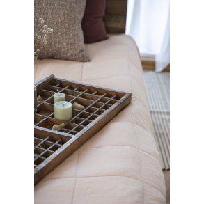 Sengetæppe i dobbelt quilt / rosa - Ib Laursen
