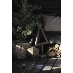 Kurv i rattan med plast indvendig - lille