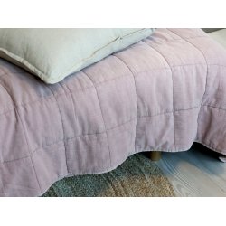 Vintage quilt stvet rosa fra Chic Antique