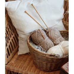 Kurv med 2 hanke i pil fra Ib Laursen