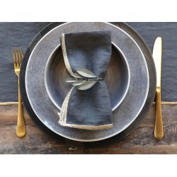 Servietring med blade