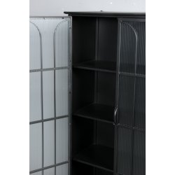 vitrineskab i jern med 2 lger 