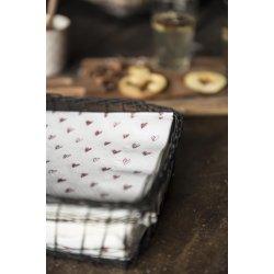 Servietter med rde hjerter