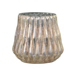 Fyrfadsstage med diamantmnster - Chic Antique