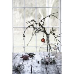 Transparente glaskugler rosa