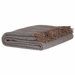 Plaid brun/stvet bl zigzagmnster fra Ib Laursen