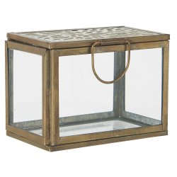 Glasske med udstanset mnster i lget