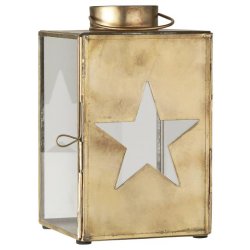 Lanterne udstanset stjerne i dren 3 glassider