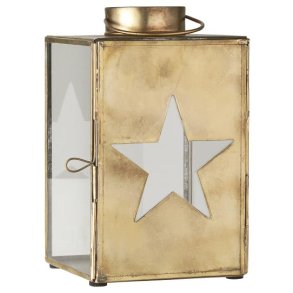 Lanterne udstanset stjerne i dren 3 glassider
