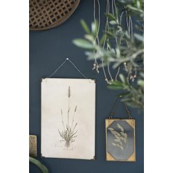 Fotoramme trekantet hjrne i messing, stor