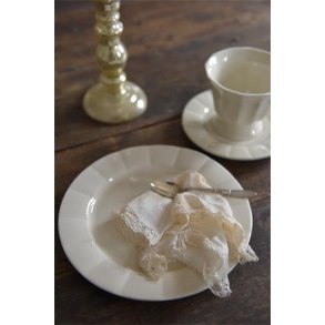 Tallerken Signature fra Jeanne d'Arc Living - creme