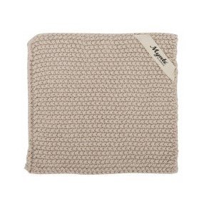 Grydelapper, strikket sandfarvet fra Ib Laursen