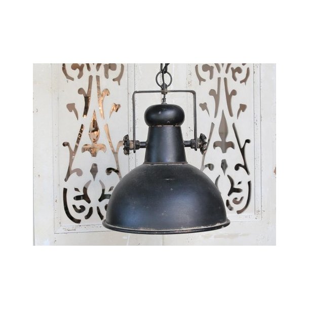 Lampe loftet i fed Factory stil, antik sort, stor - & Lysekroner - Lene Blinkenberg