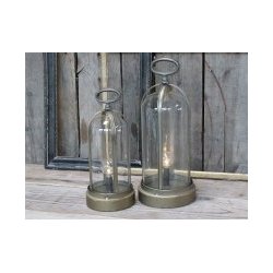 Fransk messing kuppel lanterne inkl. pre