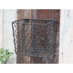 Fil de fer holder i antique zink