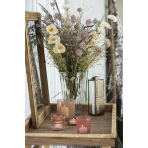 Hj vase i rillet glas