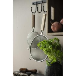 Knagerkke med 3 knager - sort