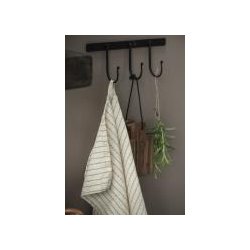 Knagerkke med 3 knager - sort