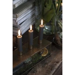 Stage til 4 bedelys -eller kronelys, glasske med udstanset lg