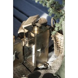 Lanterne udstanset stjerne i dren 3 glassider