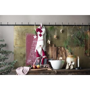 Stort trskilt med juletekst