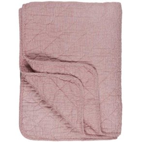 Quilt rd og hvid stribet