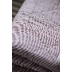 Quilt rd og hvid stribet