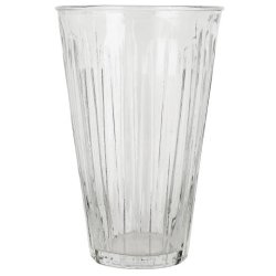Hj vase i rillet glas