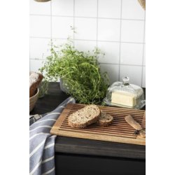 Skrebrt med riller i olieret akacietr