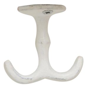 Knage dobbelt skrues op under hylde hvid