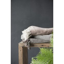 Plaid i creme/burned mnster fra Ib Laursen