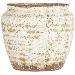 Urtepotteskjuler krakeleret White Sky fra Ib Laursen