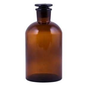 Apothekerglas med slebet låg, stor