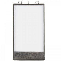 Fotoramme med elefant mnster i rammen, lille