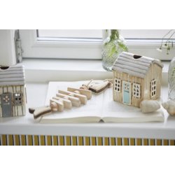 Lkken fyrfadshus creme fra Ib Laursen