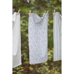 Viskestykke med stvbl blomsterranker fra Ib Laursen