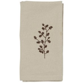  Stofserviet Tradition gren med kogler fra Ib Laursen