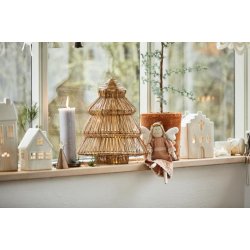 Hus til fyrfadslys  med 4 vinduer Stillenat fra Ib Laursen