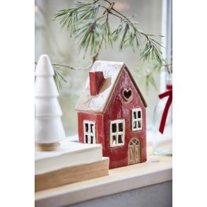 Hus til fyrfadslys med hjerte, Stillenat fra Ib Laursen