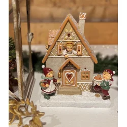 Dekorations peberkagehus med LED lys fra La Vida