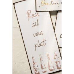 Metalskilt Ros s'il vous plat fra Ib Laursen