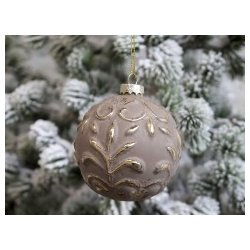 Julekugle med guld mnster