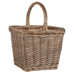 Kurv med hank, kvadratisk 