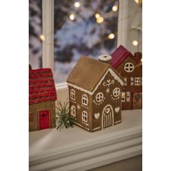 Hus til fyrfadslys Stillenat Gingerbread 