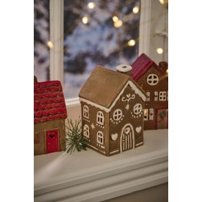 Hus til fyrfadslys Stillenat Gingerbread 