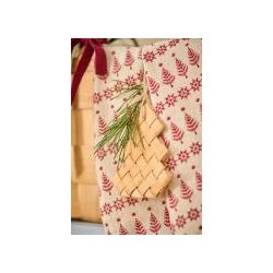 Viskestykke Juliane med rde trer og snefnug fra Ib Laursen