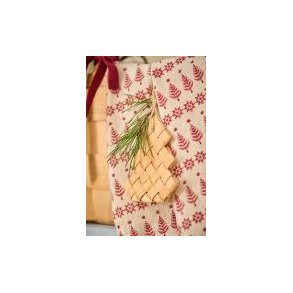 Viskestykke Juliane med rde trer og snefnug fra Ib Laursen