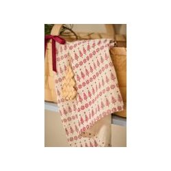 Viskestykke Juliane med rde trer og snefnug fra Ib Laursen